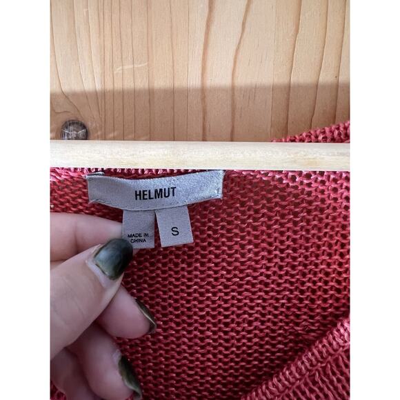 Helmut Lang Linen Knit Summer Long Sleeve Top Size S - Picture 2 of 10